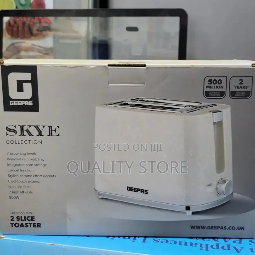 Geepas Electric Toaster 2 Slice