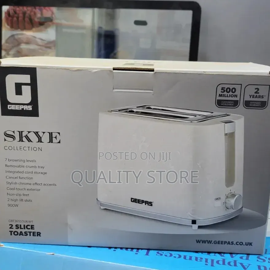 Geepas Electric Toaster 2 Slice