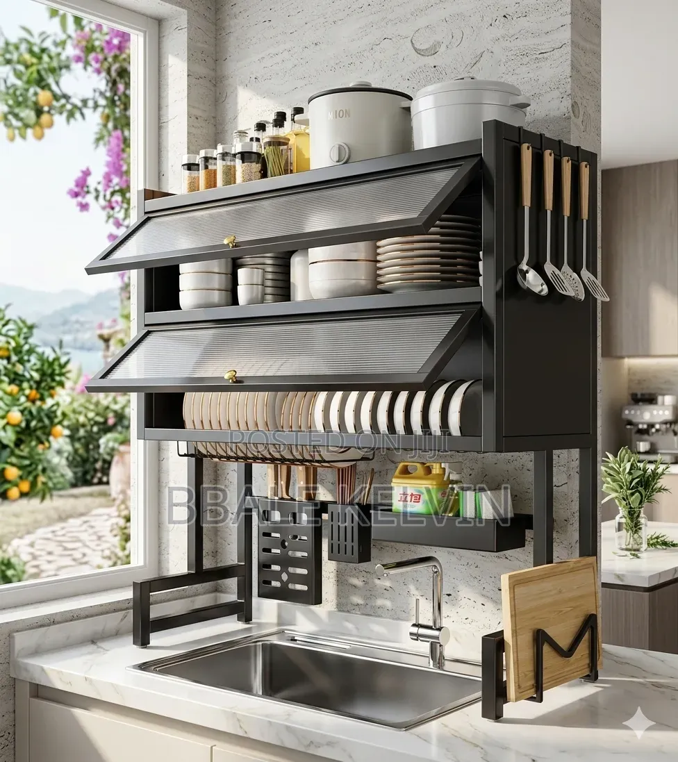 Over The Sink Kitchen Rack Drainer And Organizer