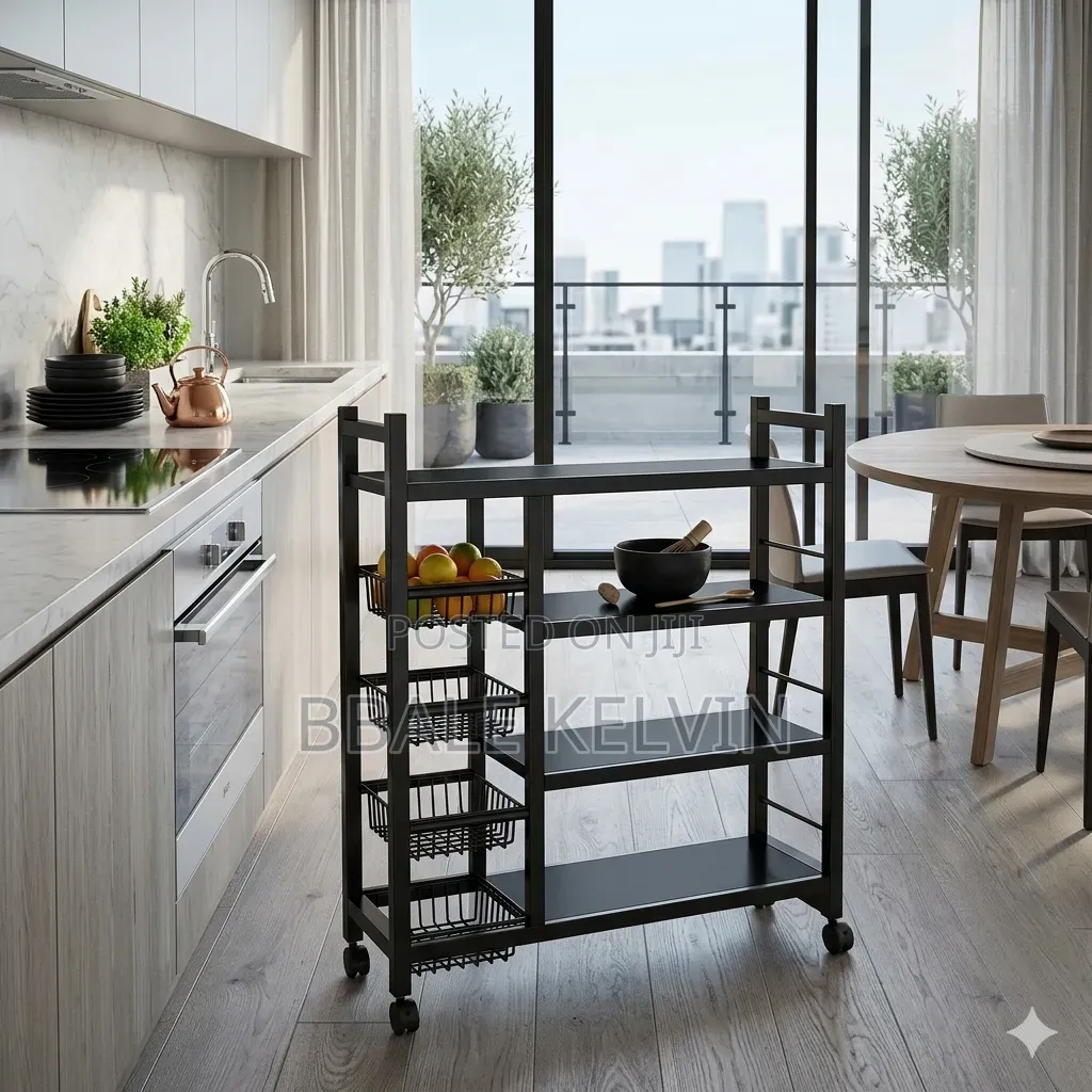 Metallic Kitchen Storage Organizer