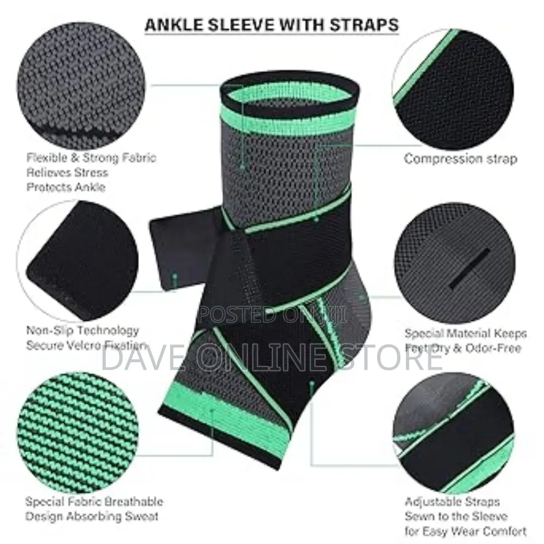 Ankle Support Brace, Adjustable Compression Ankle Support,