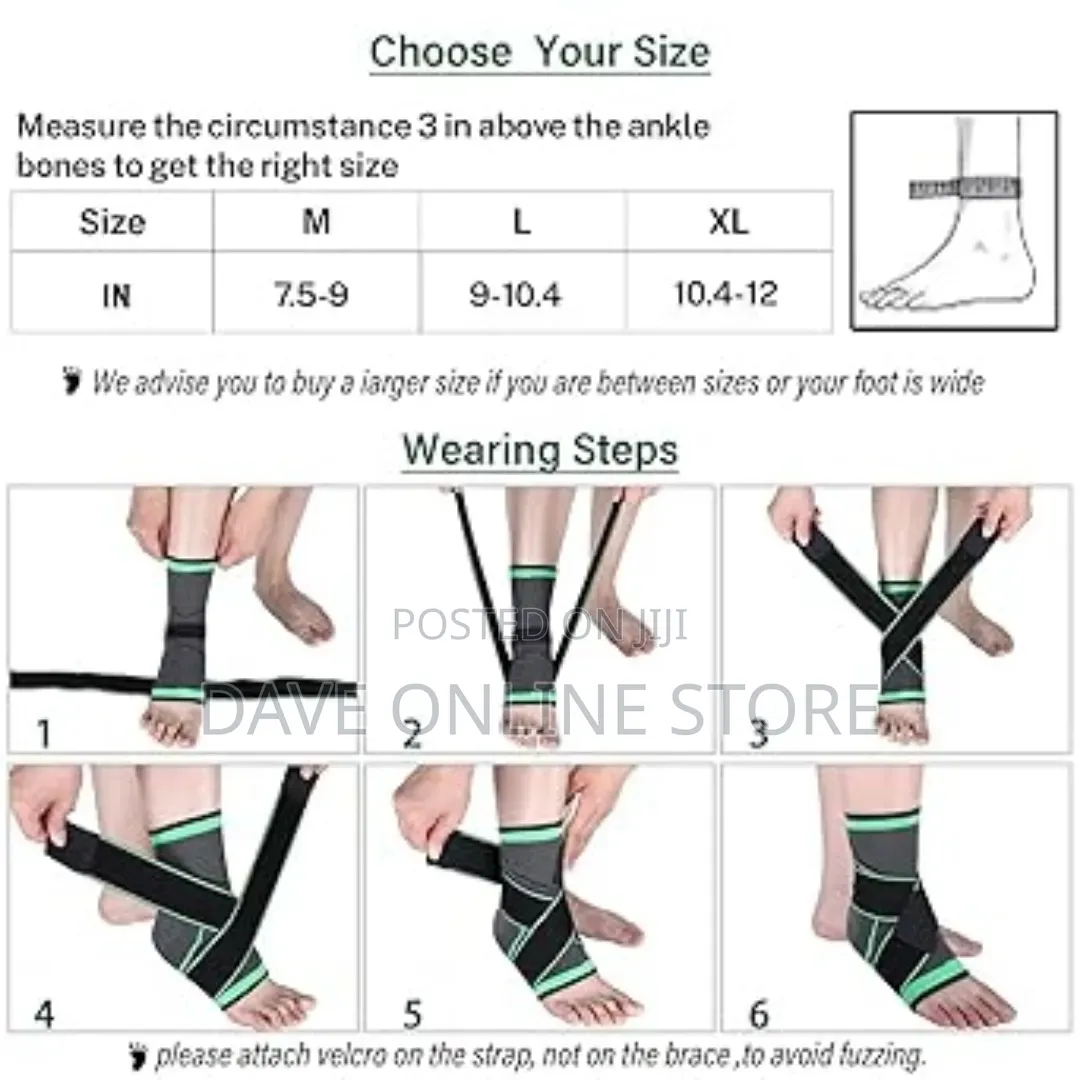 Ankle Support Brace, Adjustable Compression Ankle Support,