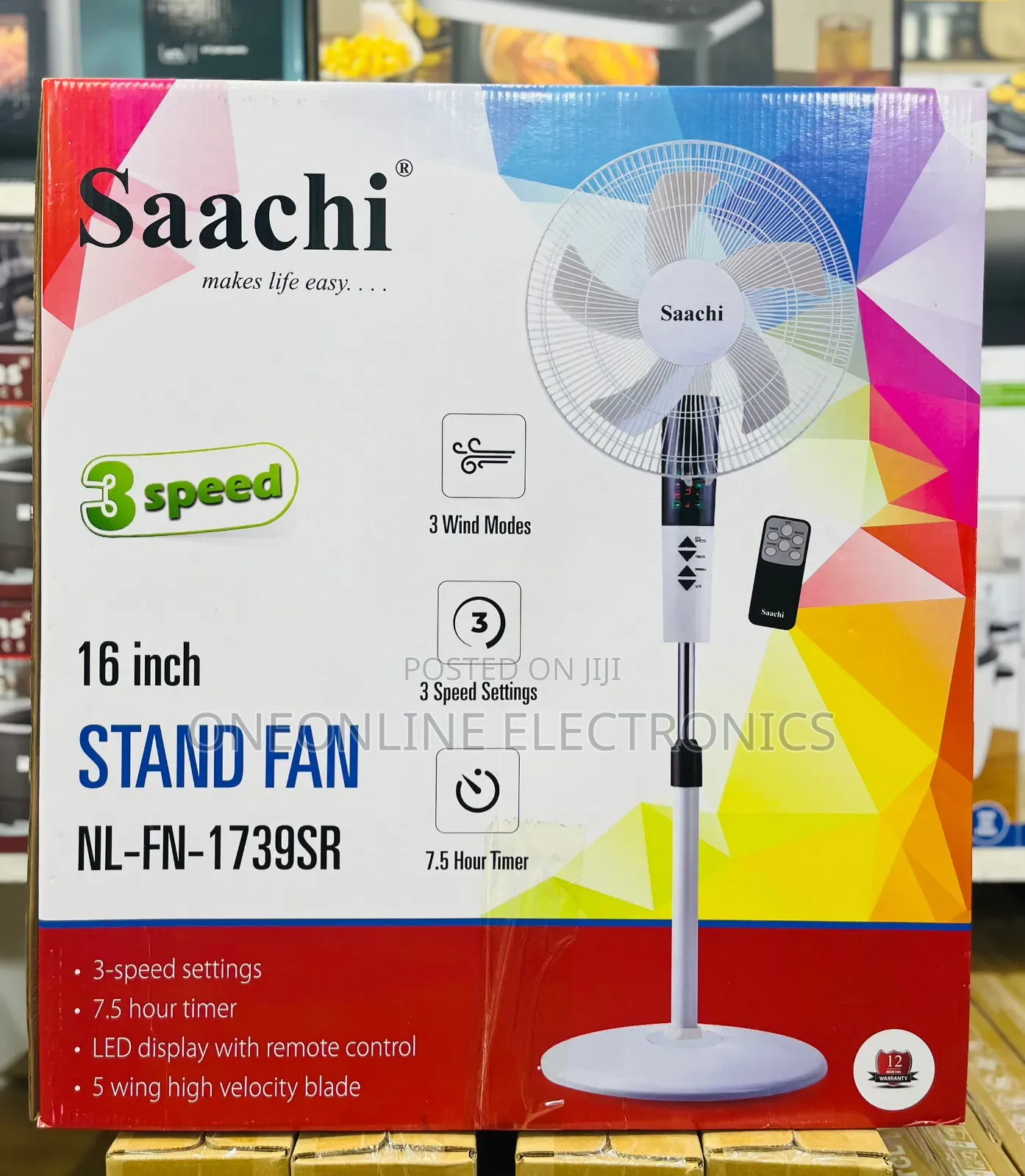 Stand Fan- With Remote