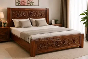 Flowered Headboard Wooden Beds in Any Colour/Size From 1,700,000/-