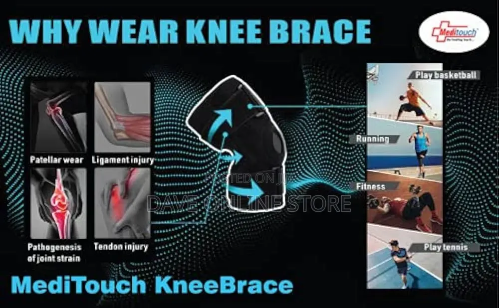 Knee Compression Sleeve Neoprene Breathable Knee Pain Brace -Black.