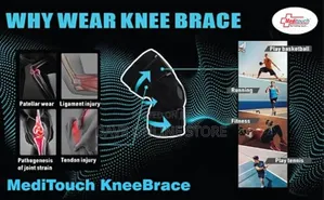 Knee Compression Sleeve Neoprene Breathable Knee Pain Brace -Black.