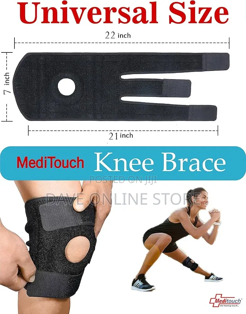 Knee Compression Sleeve Neoprene Breathable Knee Pain Brace -Black.