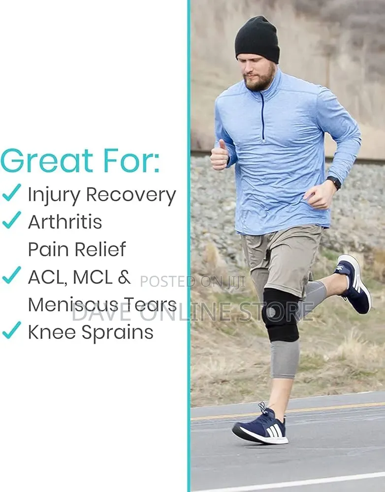 Knee Compression Sleeve Neoprene Breathable Knee Pain Brace -Black.