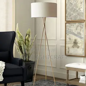 Tripod Stand Metallic Floor Lamp