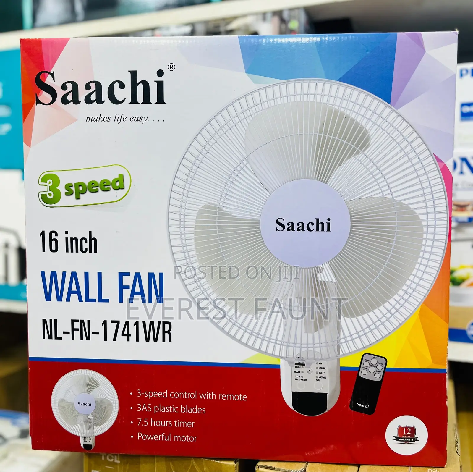 Saachi Wall Fan Remote