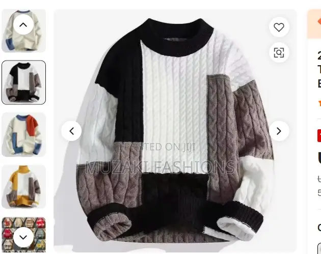 Hot Trend in Winter Men's Loose Pullover.