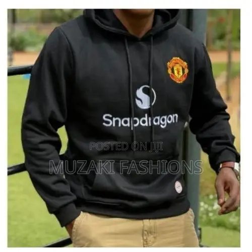 Man United Hoodie -Black