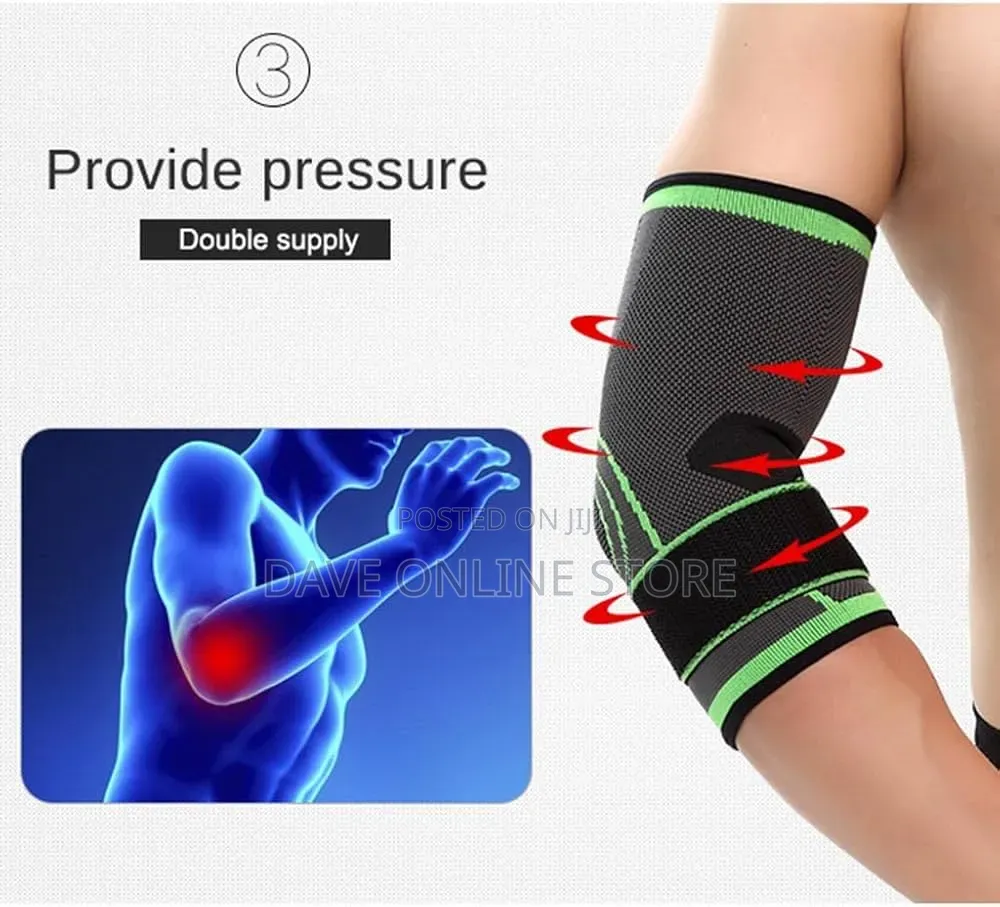 Adjustable Elbow Compression Sleeve Support Brace Arm Guard Protector