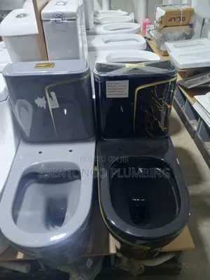 Toilet Seat(Full Set) With Angle v Flexible Tub Pan Connector Francia