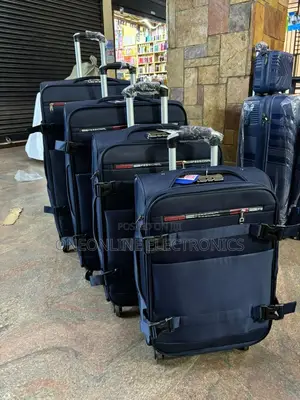 Navy "Professional" Branded Suitcases Featur