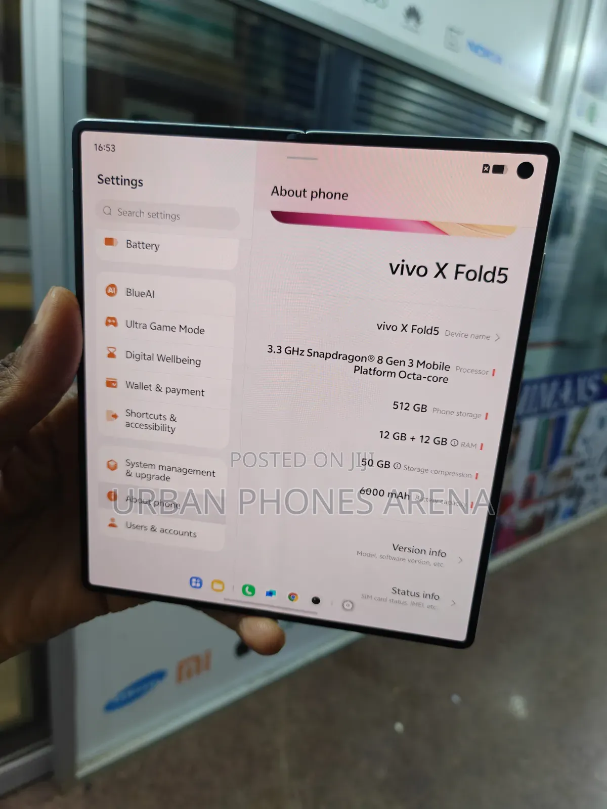 Vivo X Fold5 512 GB White