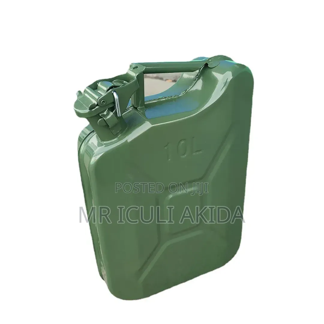 10litr Metal Fuel Transportion Storage Jerrycan Fr Oil,Petrol,Diesel