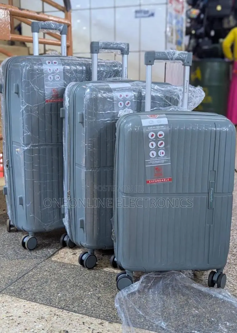 Blue Hard-Shell Trolley Suitcase