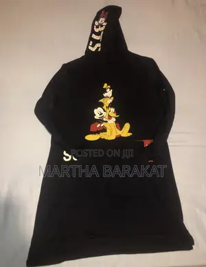 Turkish Mickeymouse Sweatdress With Hoodie