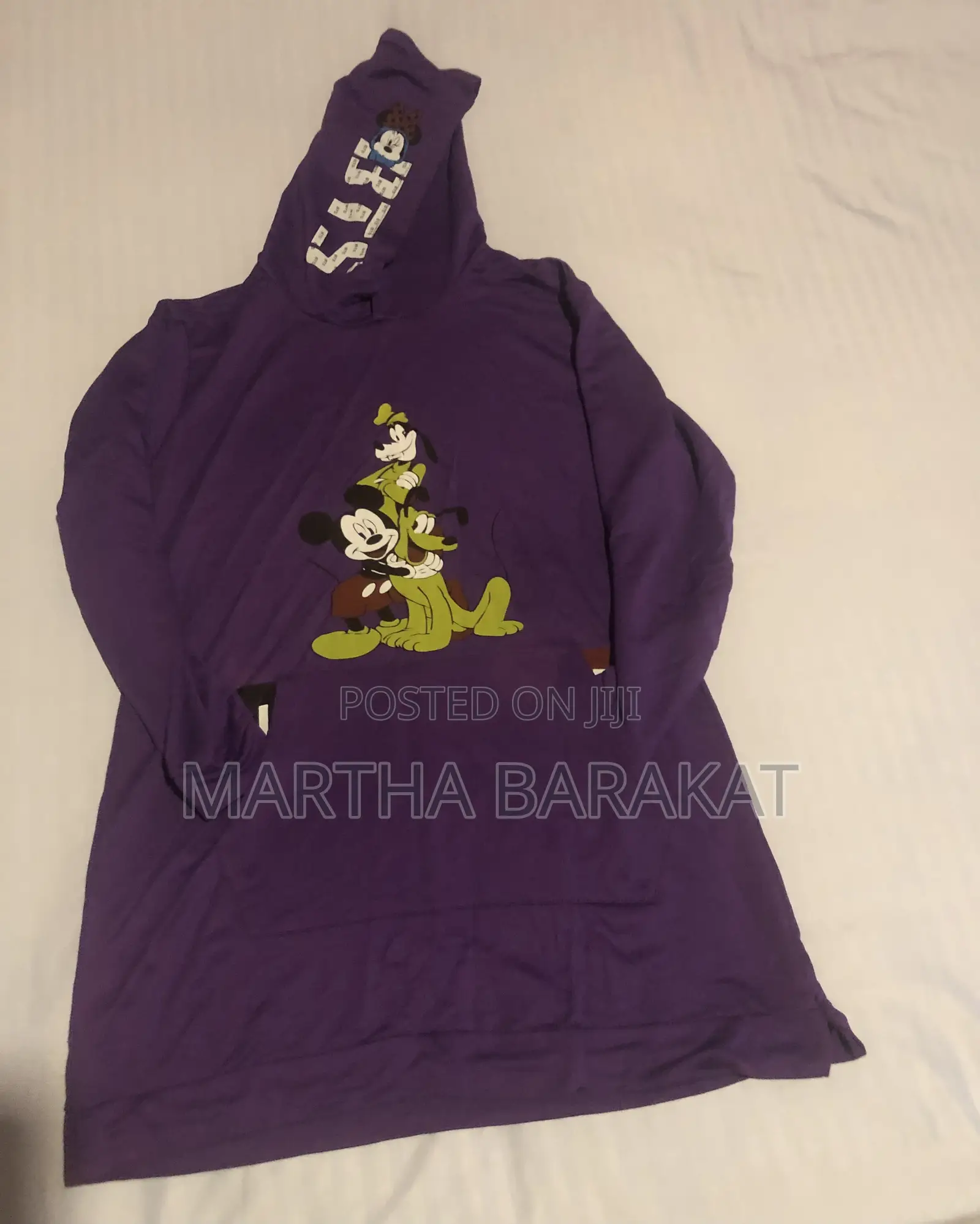 Turkish Mickeymouse Sweatdress With Hoodie