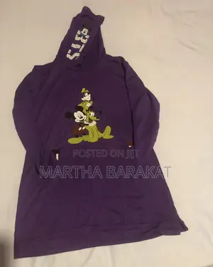 Turkish Mickeymouse Sweatdress With Hoodie