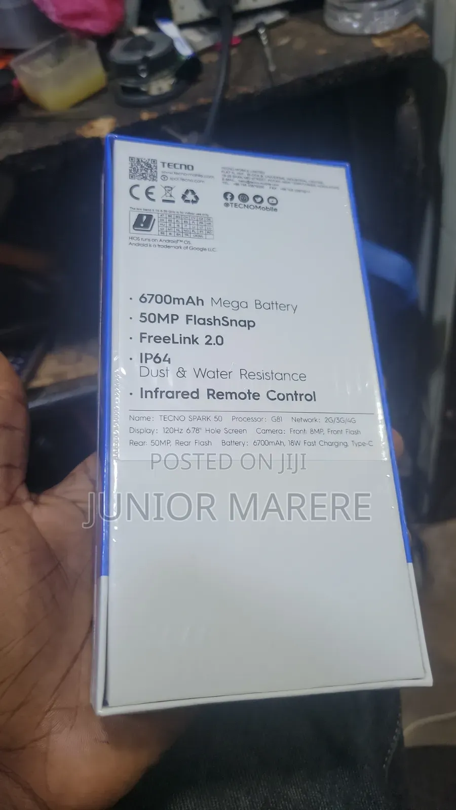 New Tecno Spark 50 128 GB Blue