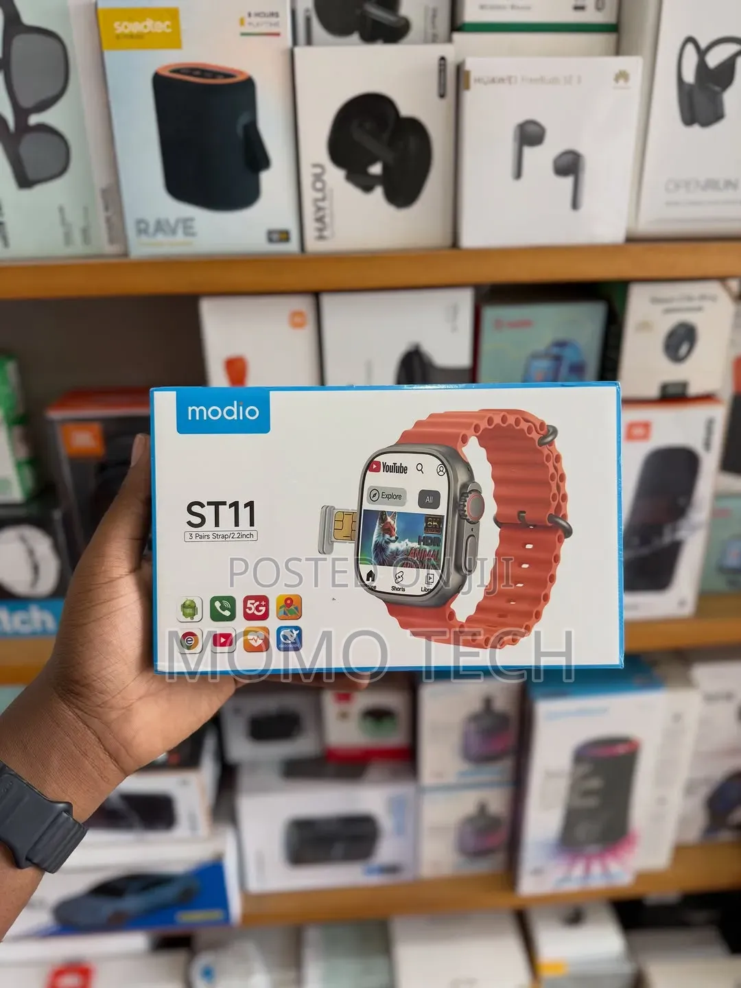 Modio St11 Smart Watch 64gb 4gb Ram, 4g Sim Card/Calls Internet/Tiktok
