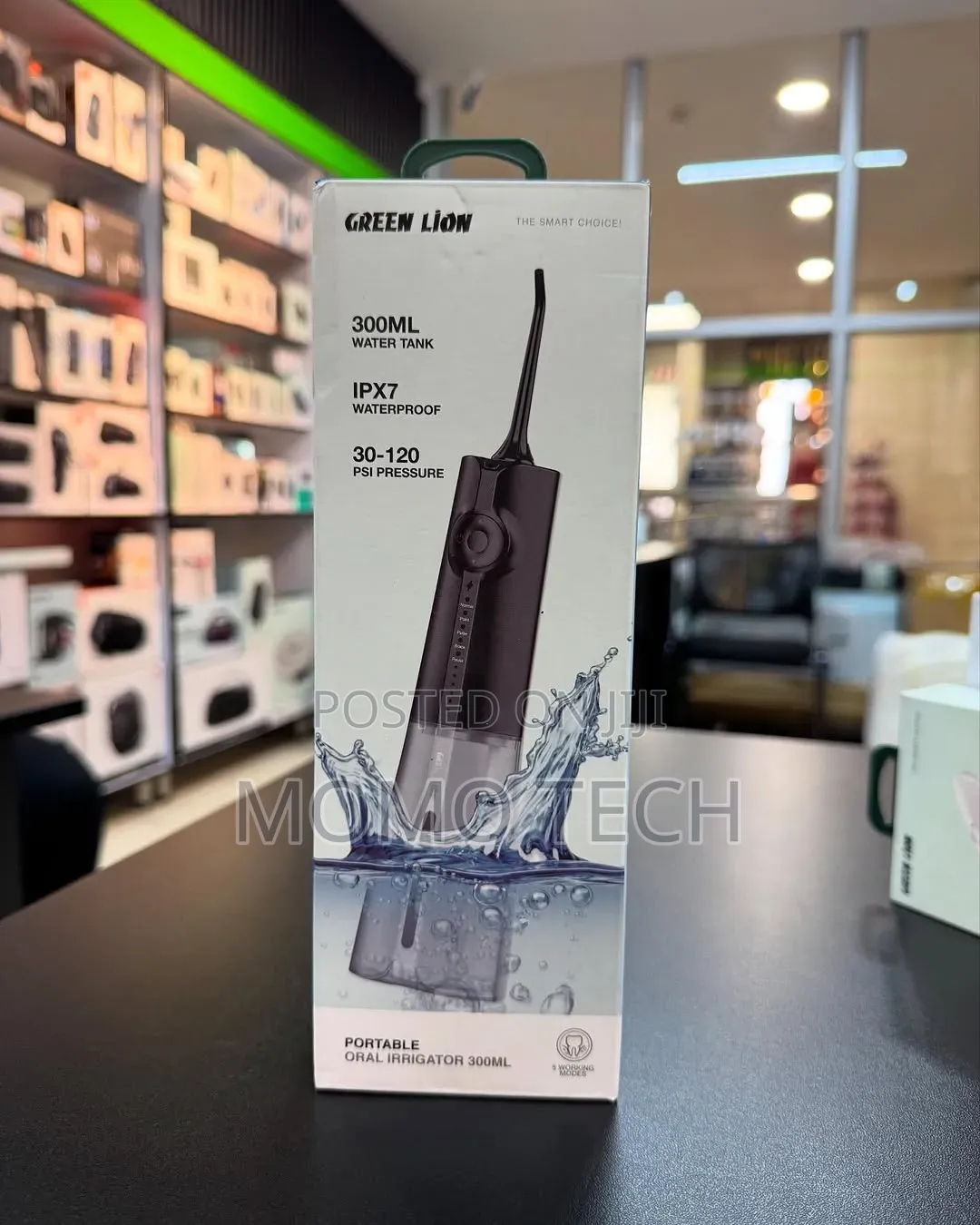Green Lion Portable Oral Irrigator. Dental Flosser. Rechargeable