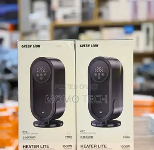Green Lion Heater Lite 1500w Wit Remote Control, Fan Mode, Led Display