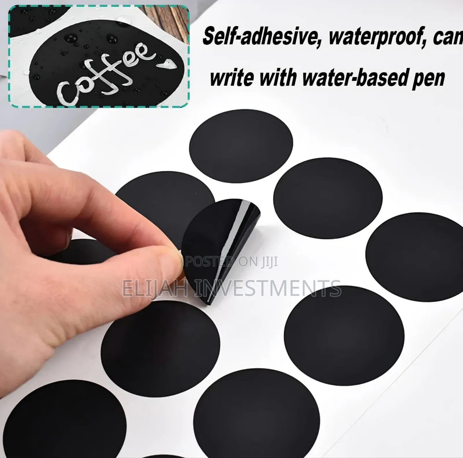 24pcs Blank Round Sticky Label Stickers