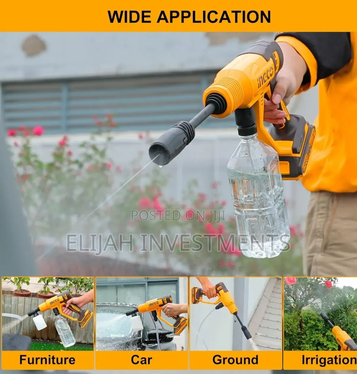 Ingco 20v Cordless Pressure Washer
