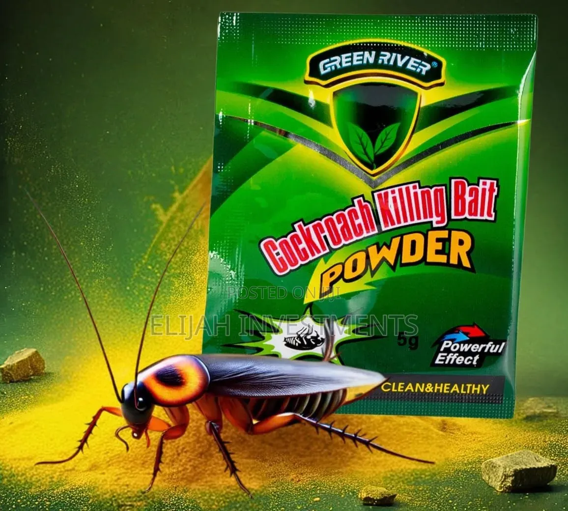 50pcs Green Leaf Powder Cockroach Killing Bait