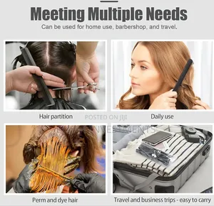 10-Piece Professional Black Hair Styling Comb Set