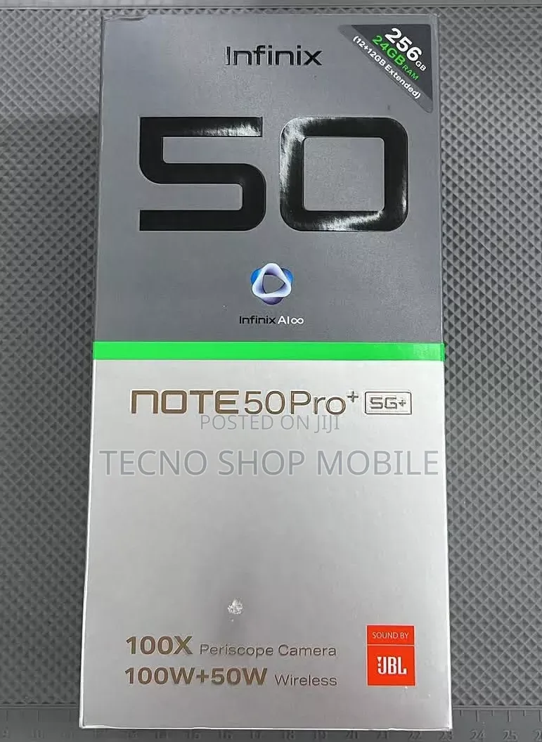 New Infinix Note 50 Pro+ 256 GB Silver