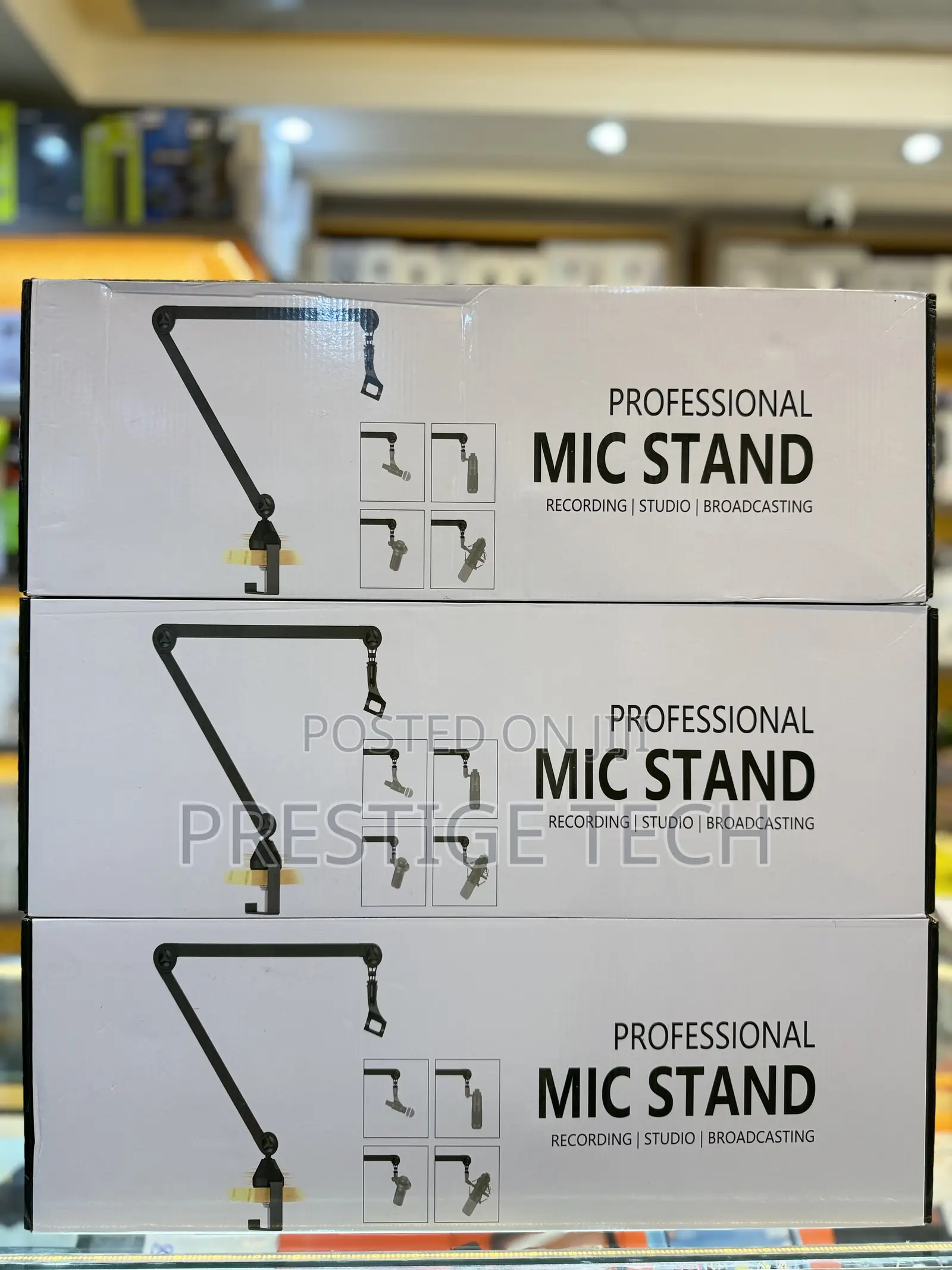 Professional Microphone Stand, Heavy Duty, Studio, Recording And