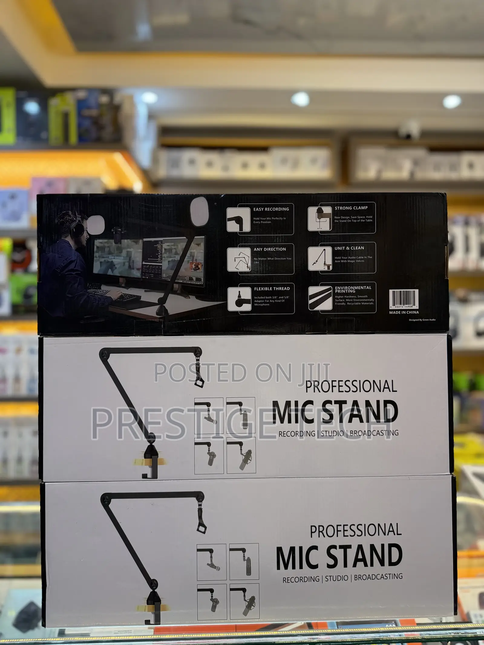 Professional Microphone Stand, Heavy Duty, Studio, Recording And