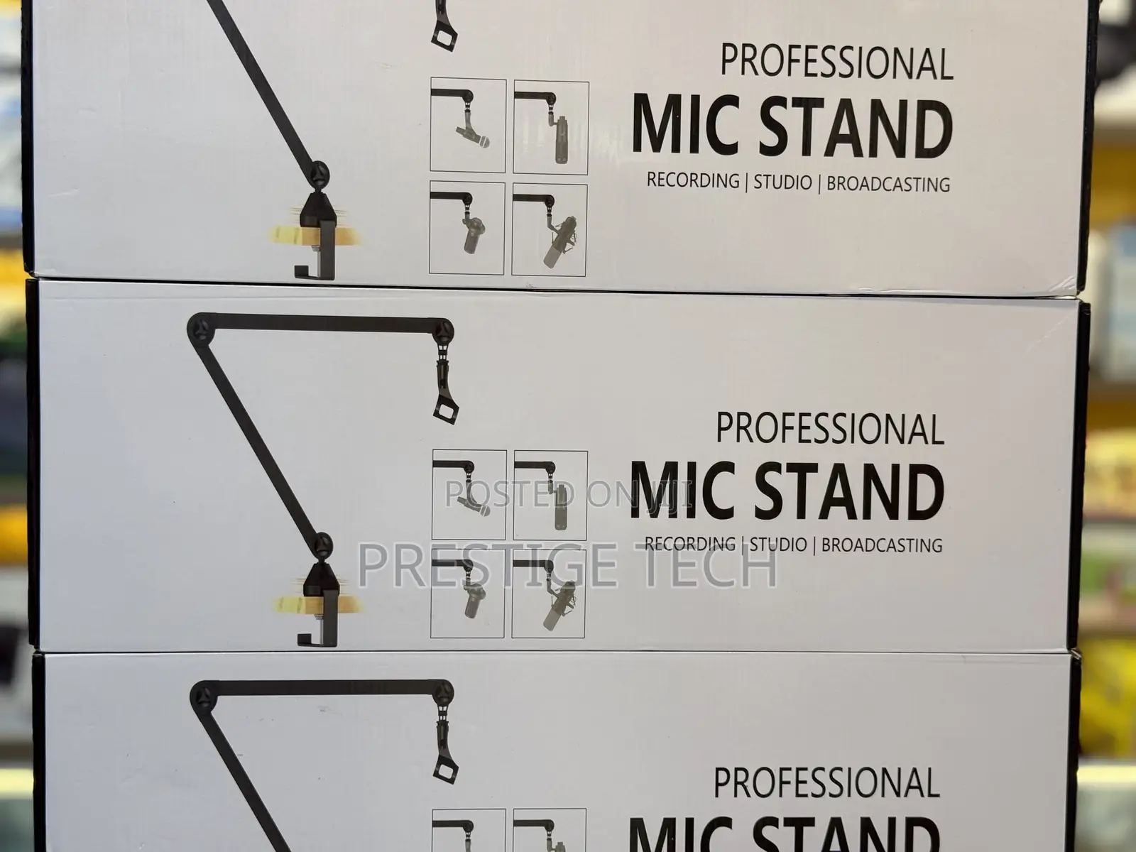 Professional Microphone Stand, Heavy Duty, Studio, Recording And
