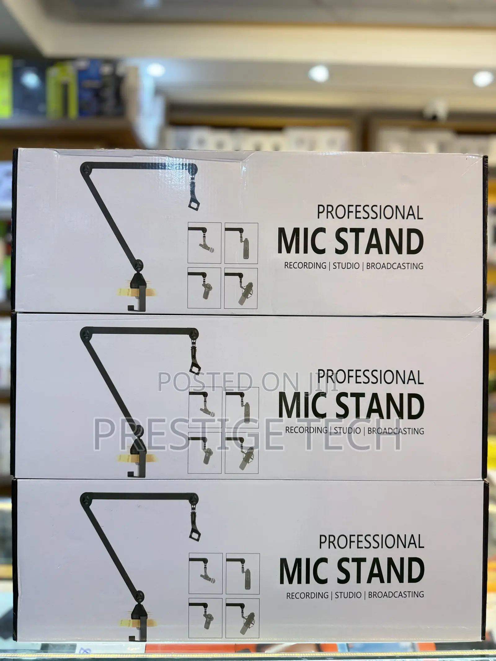Professional Microphone Stand, Heavy Duty, Studio, Recording And