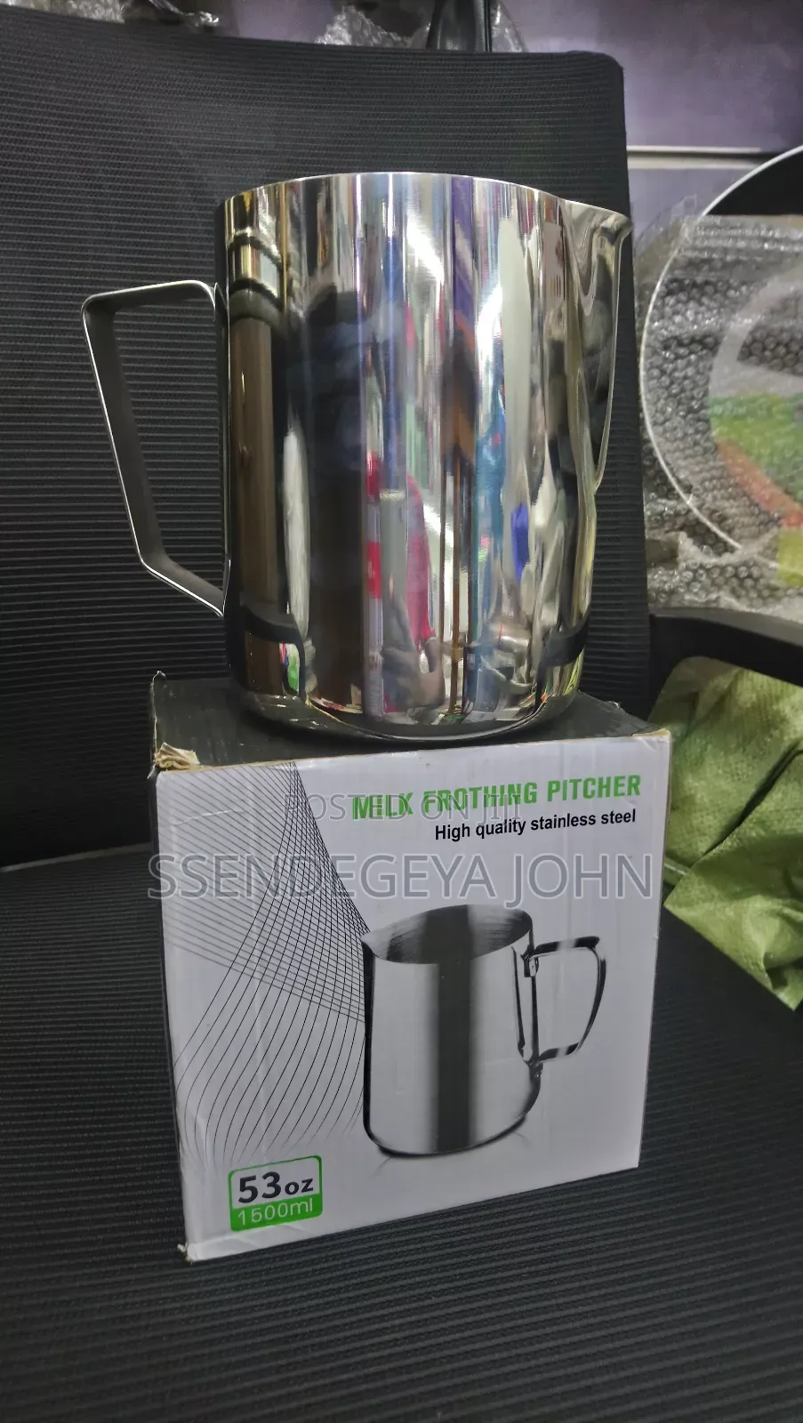 53oz (1500ml) Stainless Steel Milk Frothing Pitcher