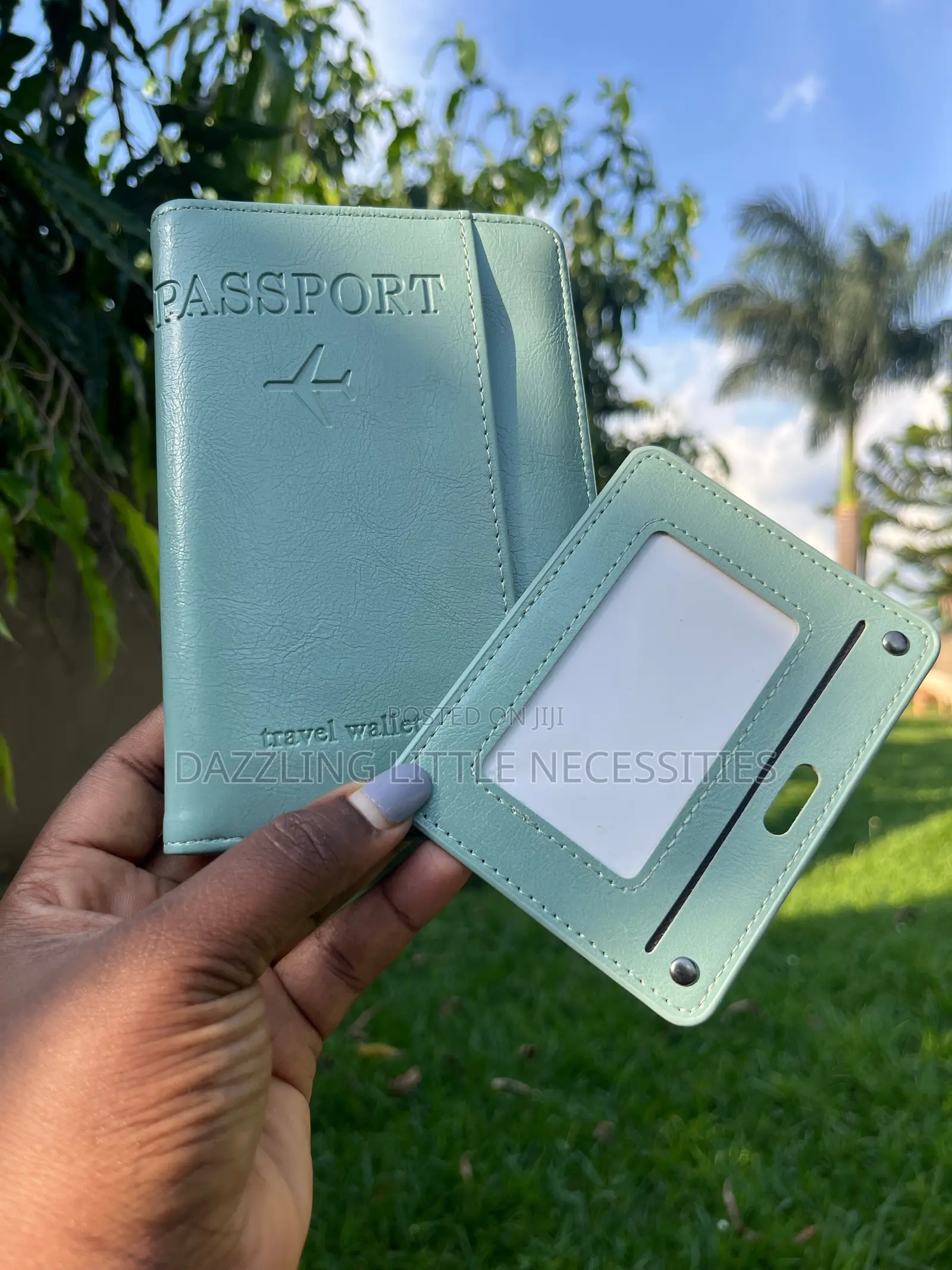 Minty Travel Passport Holder - Mint Green