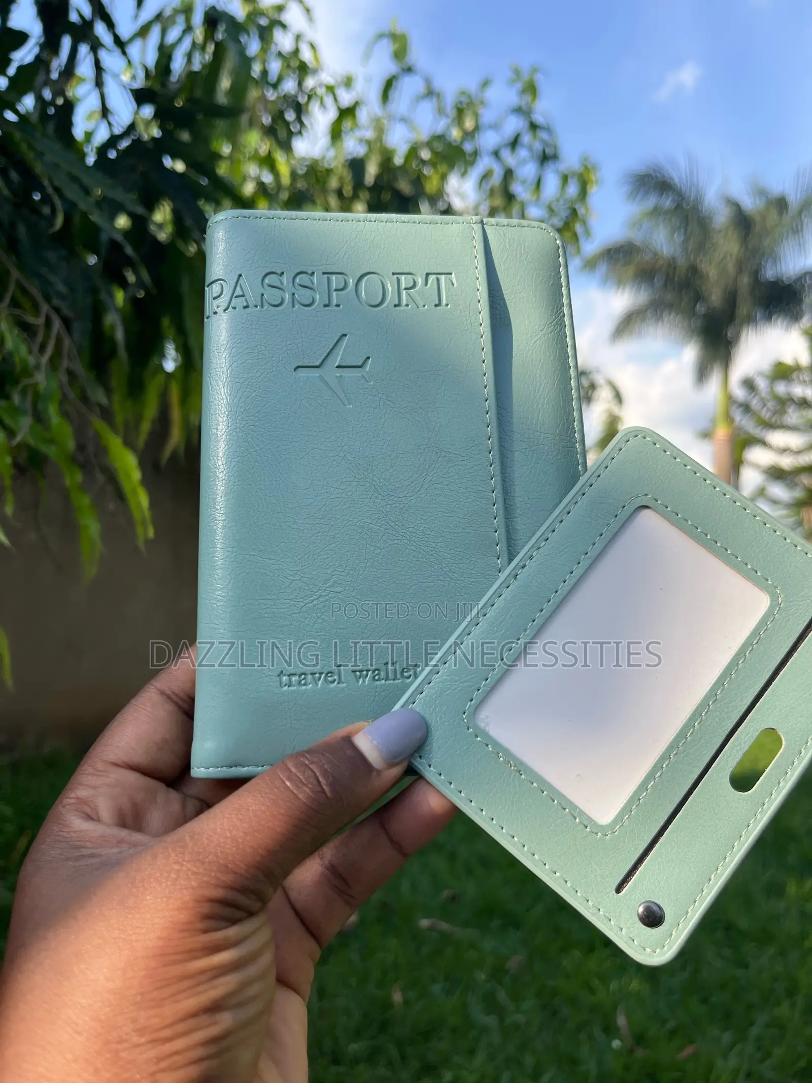 Minty Travel Passport Holder - Mint Green