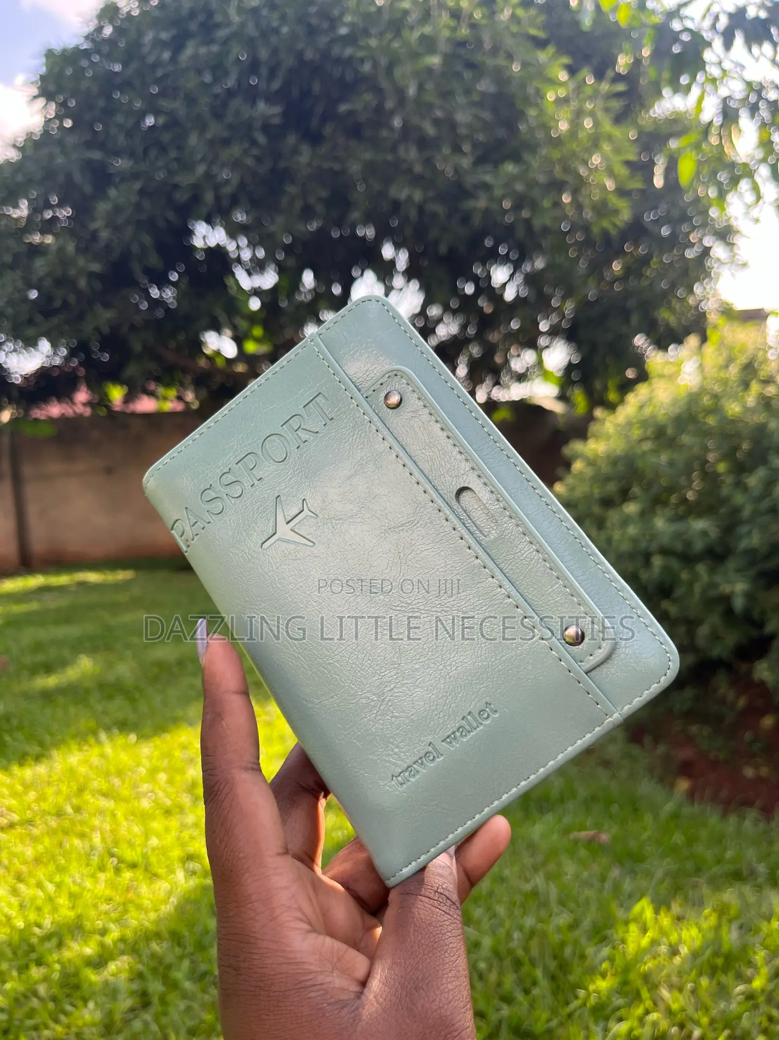 Minty Travel Passport Holder - Mint Green