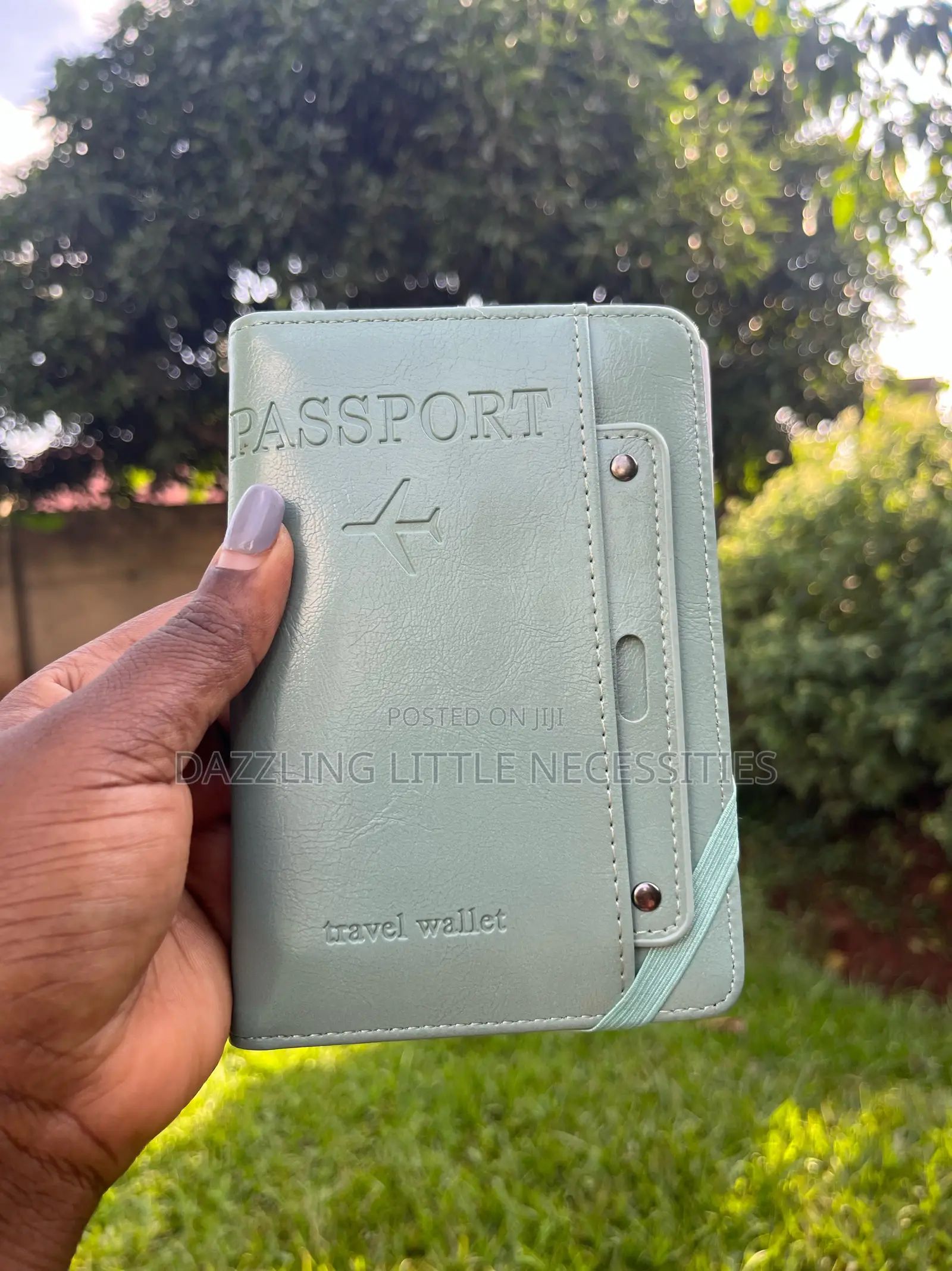 Minty Travel Passport Holder - Mint Green
