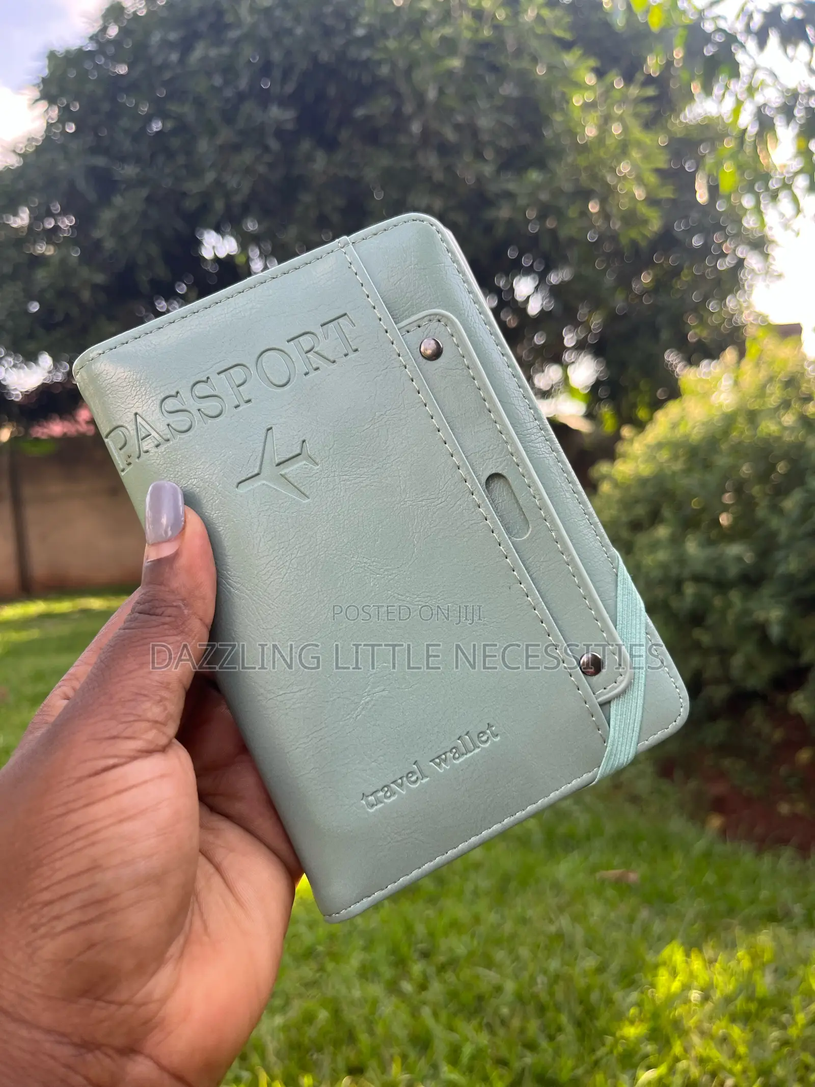 Minty Travel Passport Holder - Mint Green