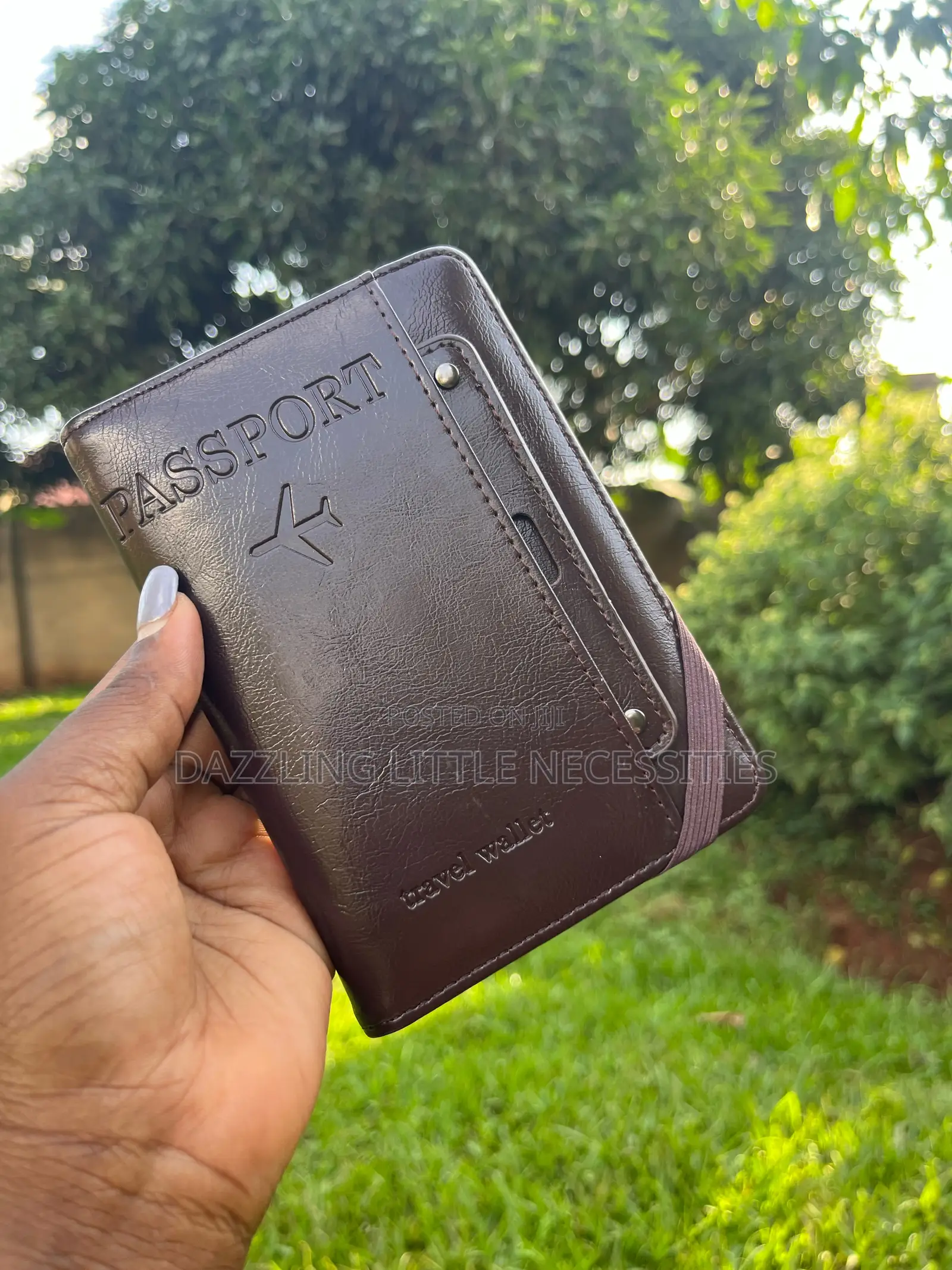 Lemie Passport Holder - Coffee Brown