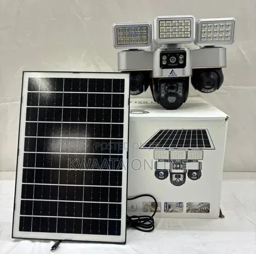 4g Solar Security Camera – Triple Lens 3mp, 3-screen Two-way Audio