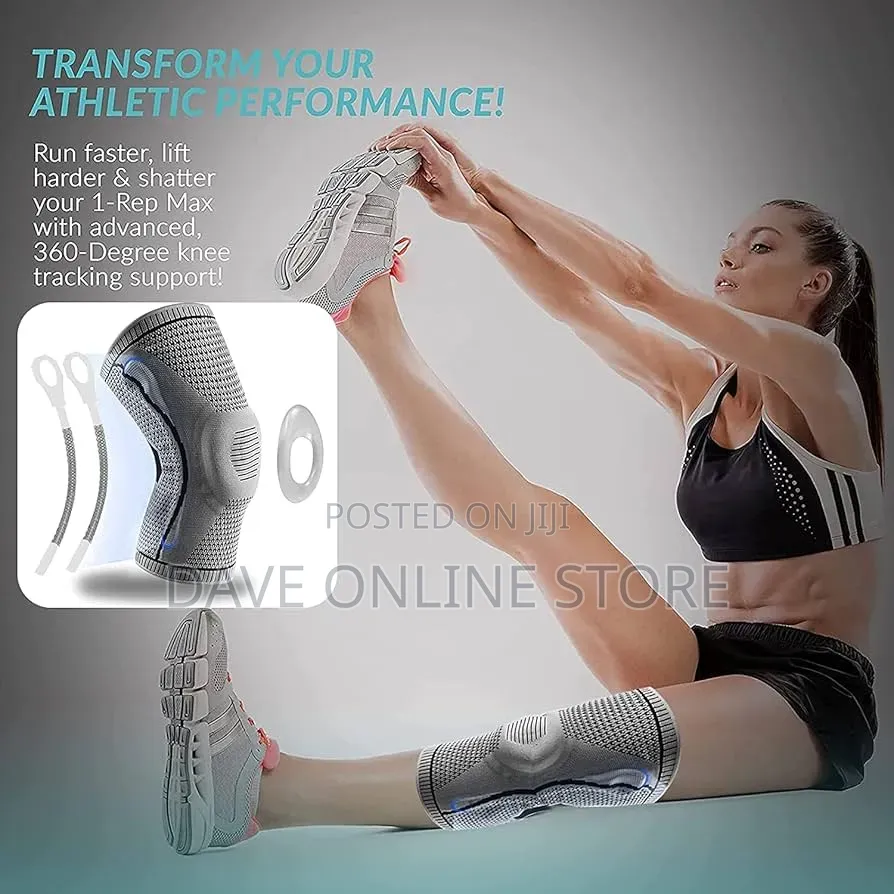 Powerful Knee Brace, Improved Knee Compression Sleeve Support
