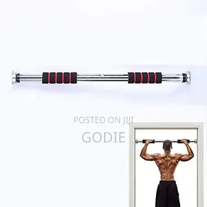 Chrome Pull-Up Bar Features Adjustable Telescopic Length