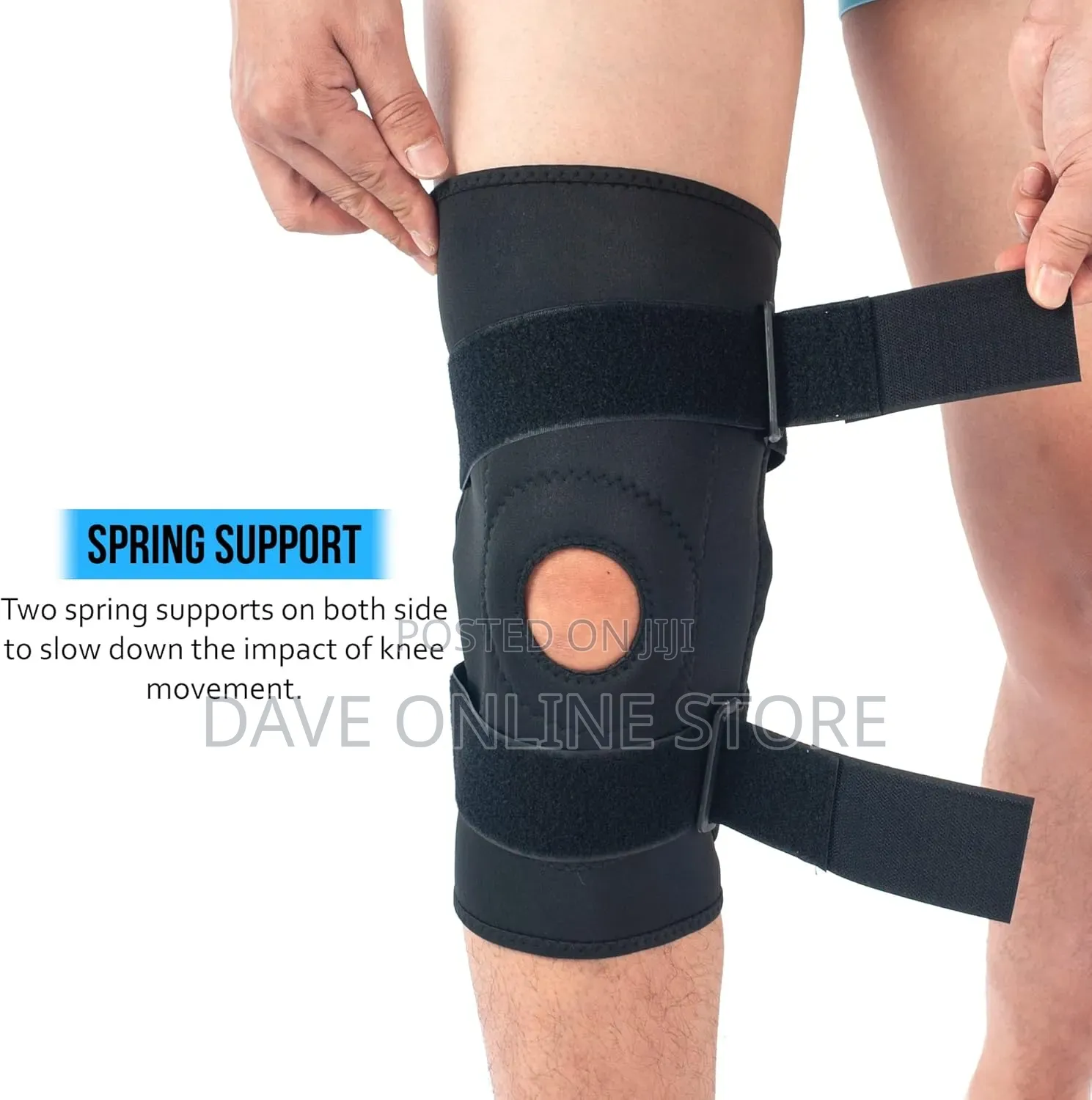 Open Patella Knee Brace Support - For Joint Pain, Tendonitis,