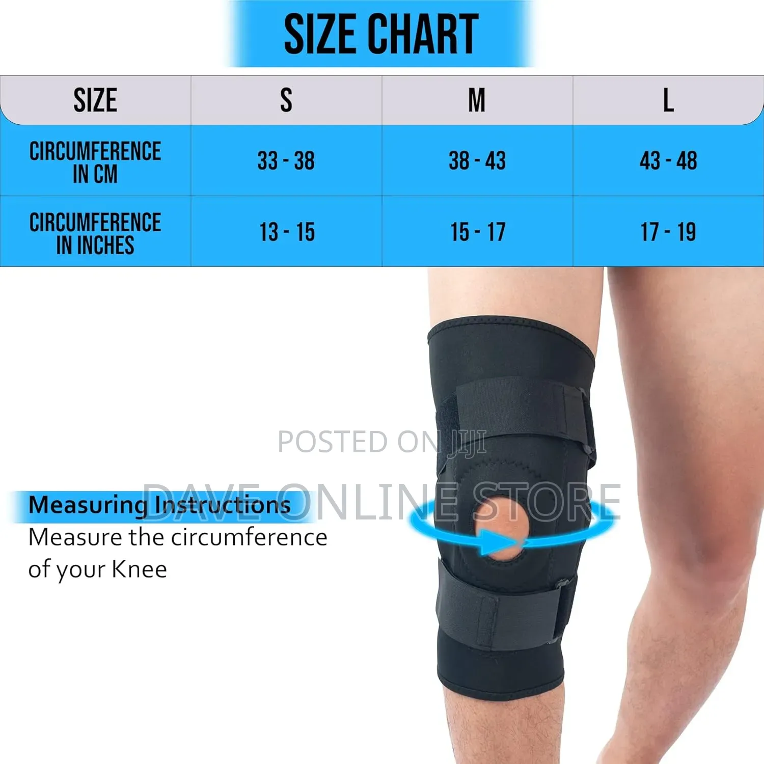 Open Patella Knee Brace Support - For Joint Pain, Tendonitis,